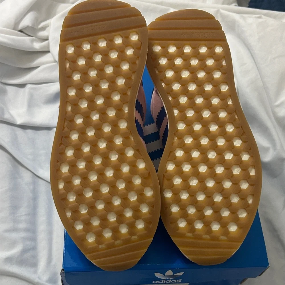 Adidas INIKI Women's Pink and Blue Sneakers size 7 - Picture 5 of 7